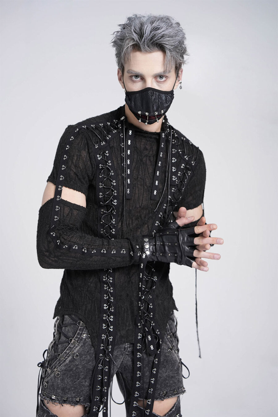 long-sleeve-punk-shirt.jpg Paranormal Lace-Up Long Sleeve Top