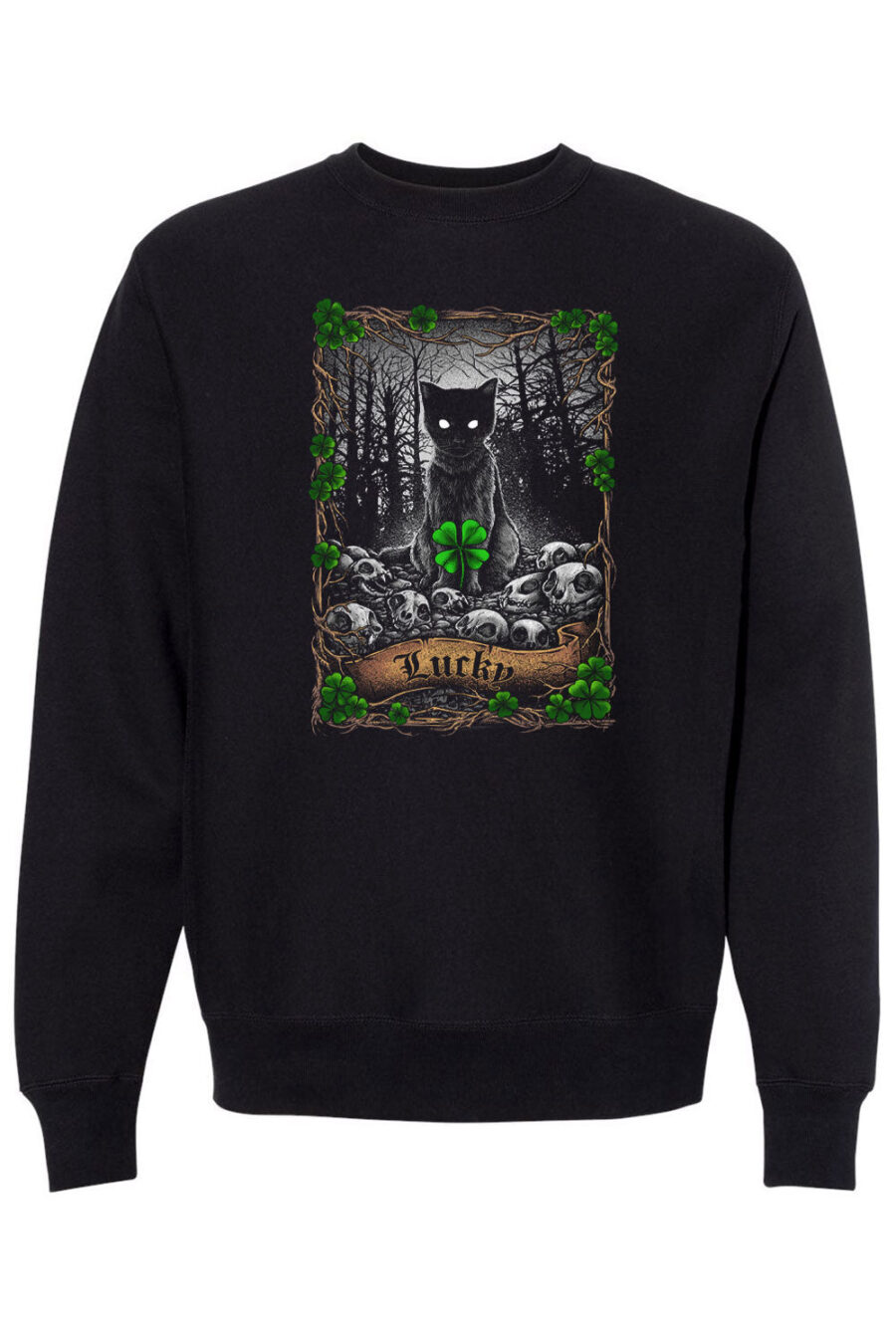 lucky-cat-st-patricks-day-sweatshirt.jpg Lucky Cat Tarot Sweatshirt