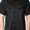 mens-goth-button-shirt.jpg Spiderweb Black Western Shirt