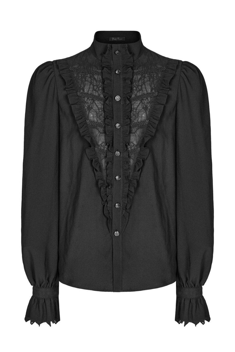 mens-goth-shirt.jpg Coffinry Tattered Button-Up Shirt