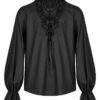 mens-gothic-shirt.jpg Bone Dagger Lace-Up Shirt