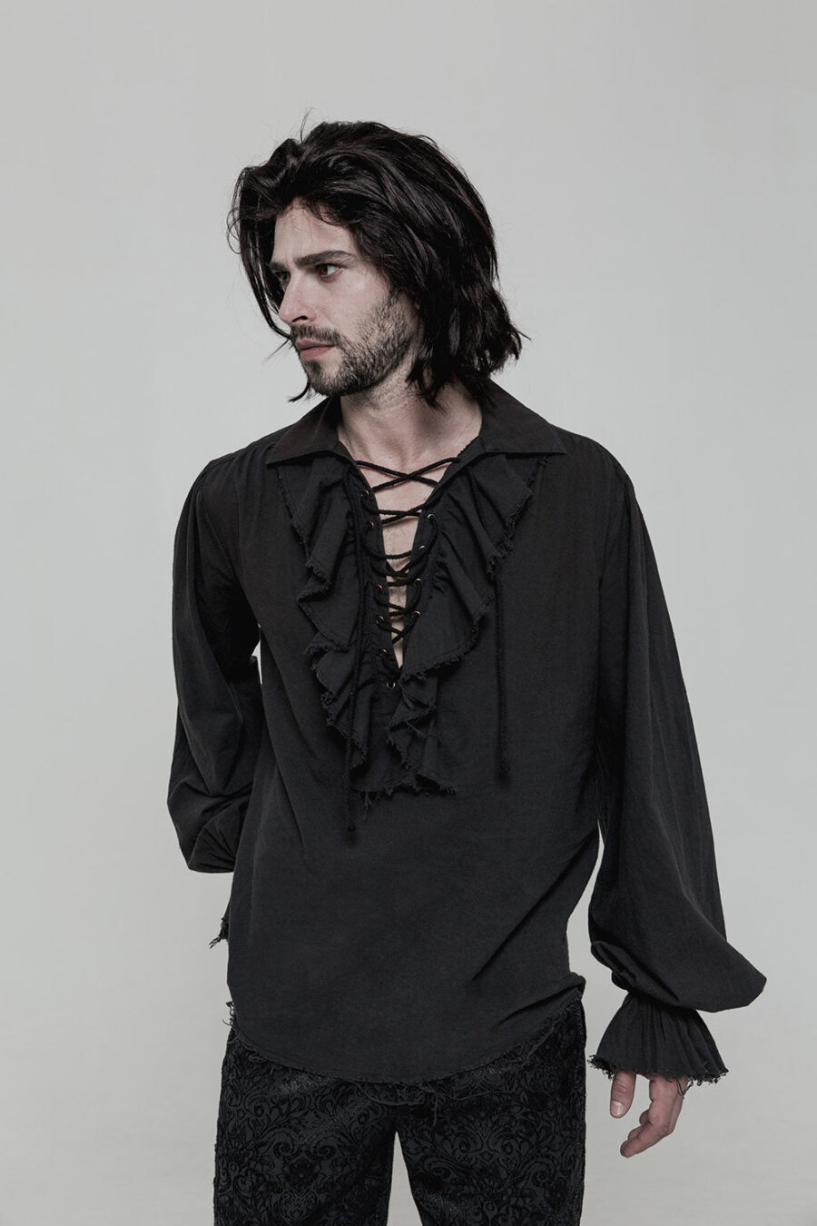 mens-pirate-shirt.jpg Pirate's Code Lace-Up Shirt