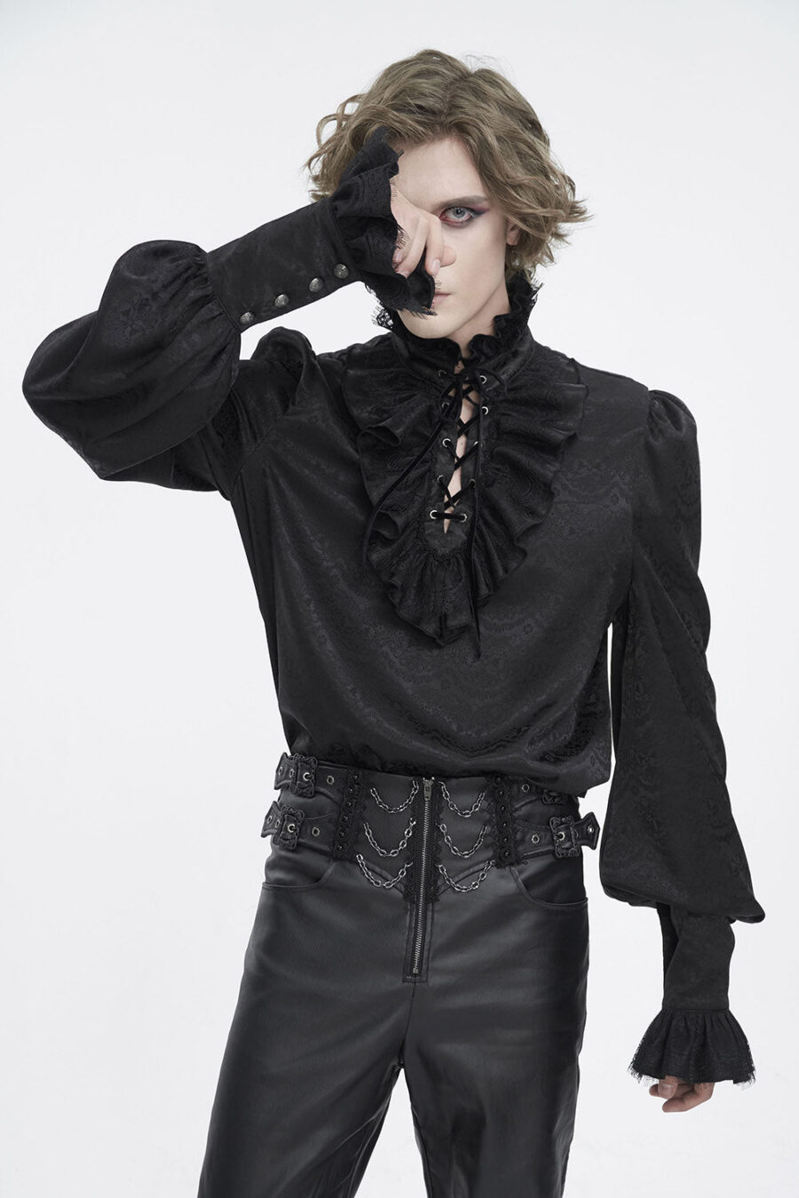 mens-sweeney-todd-clothes.jpg Castle Dracula Lace-Up Shirt