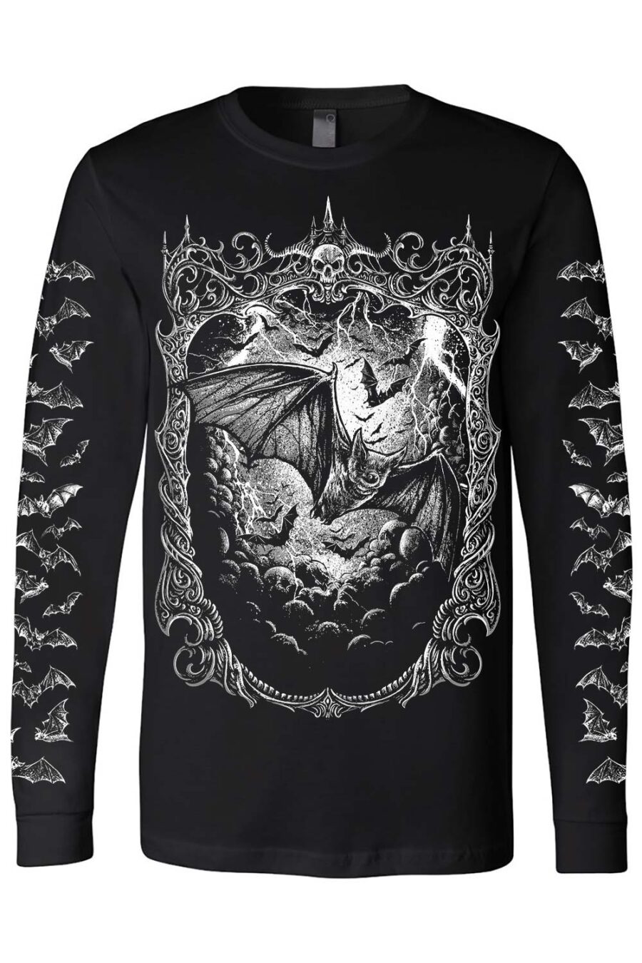 night-flight-bat-longsleeve_tshirt.jpg Night Flight Bat T-shirt