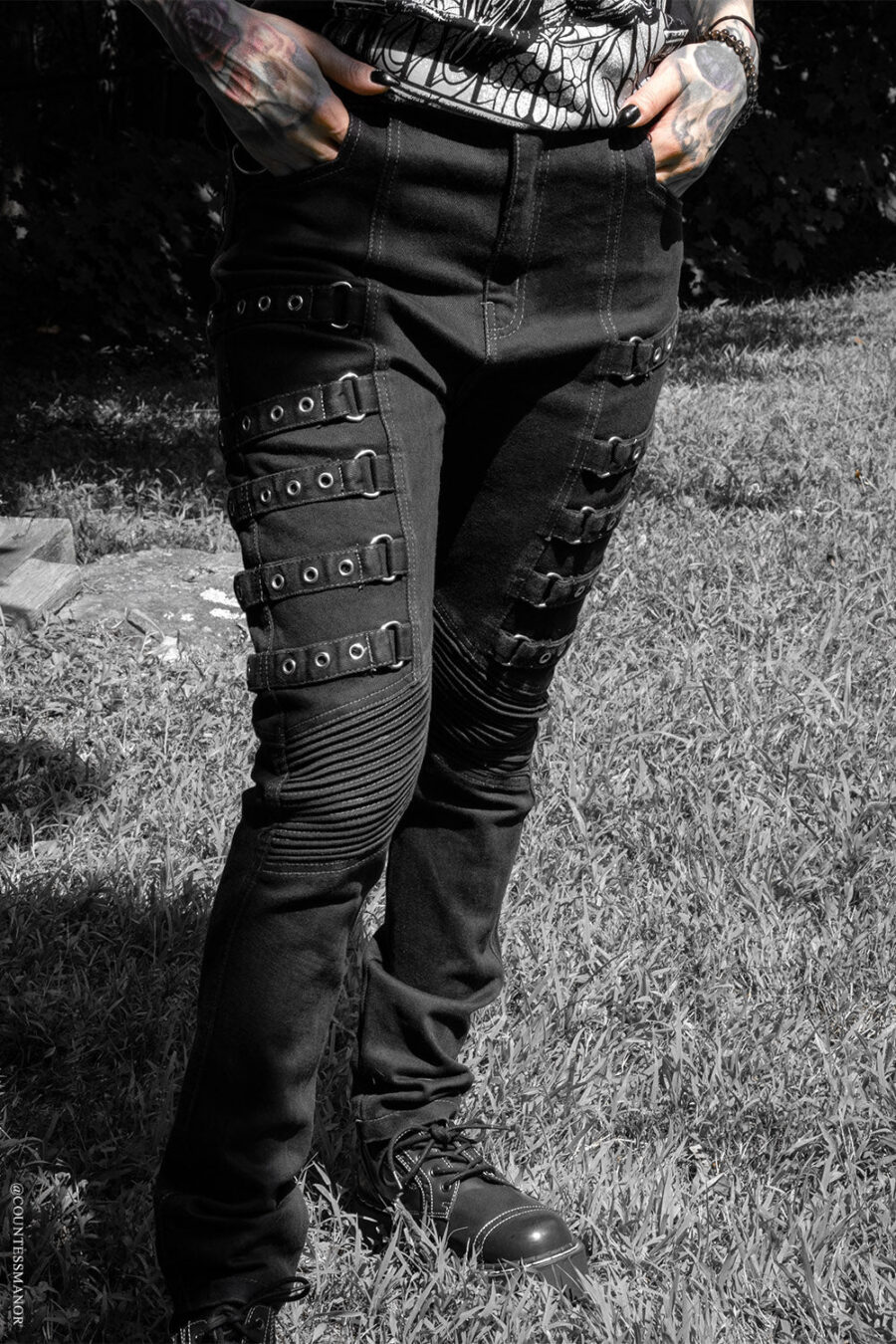punk-rock-jeans.jpg Hallowed Ground Strap Pants