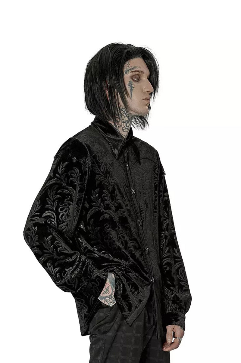 punk-shirt.jpg Pallbearer Victorian Goth Button-Down Shirt