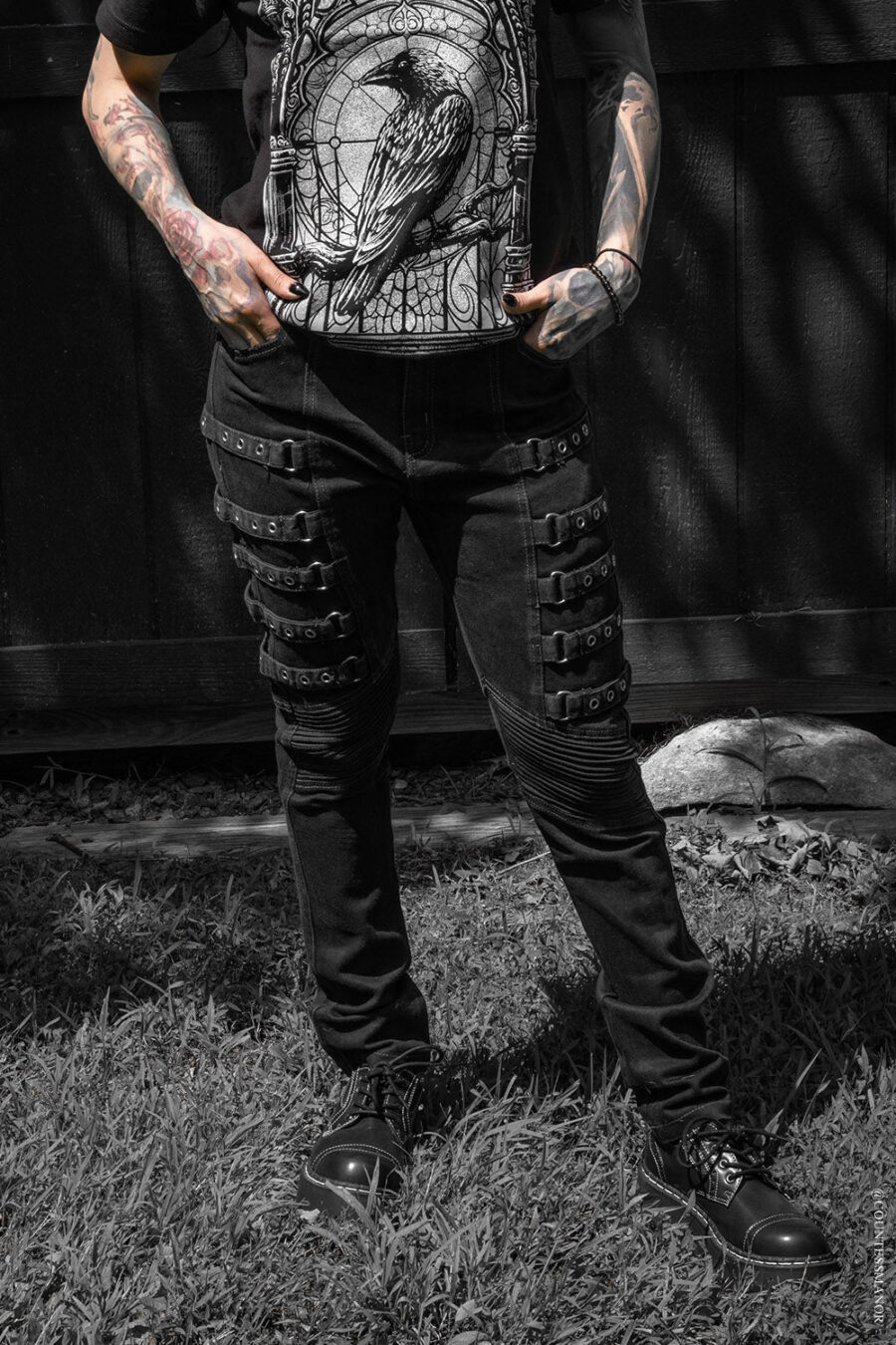 punk-slim-fit-jeans.jpg Hallowed Ground Strap Pants