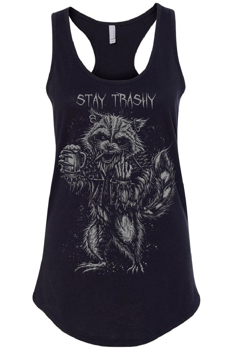 raccoon-stay-trasy-womens-racerback-tank-top.jpg Trash Raccoon T-shirt