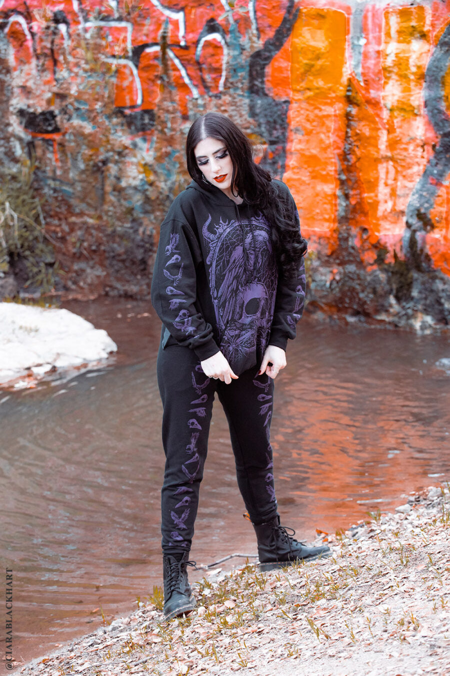 Nevermore Raven Joggers [PURPLE]