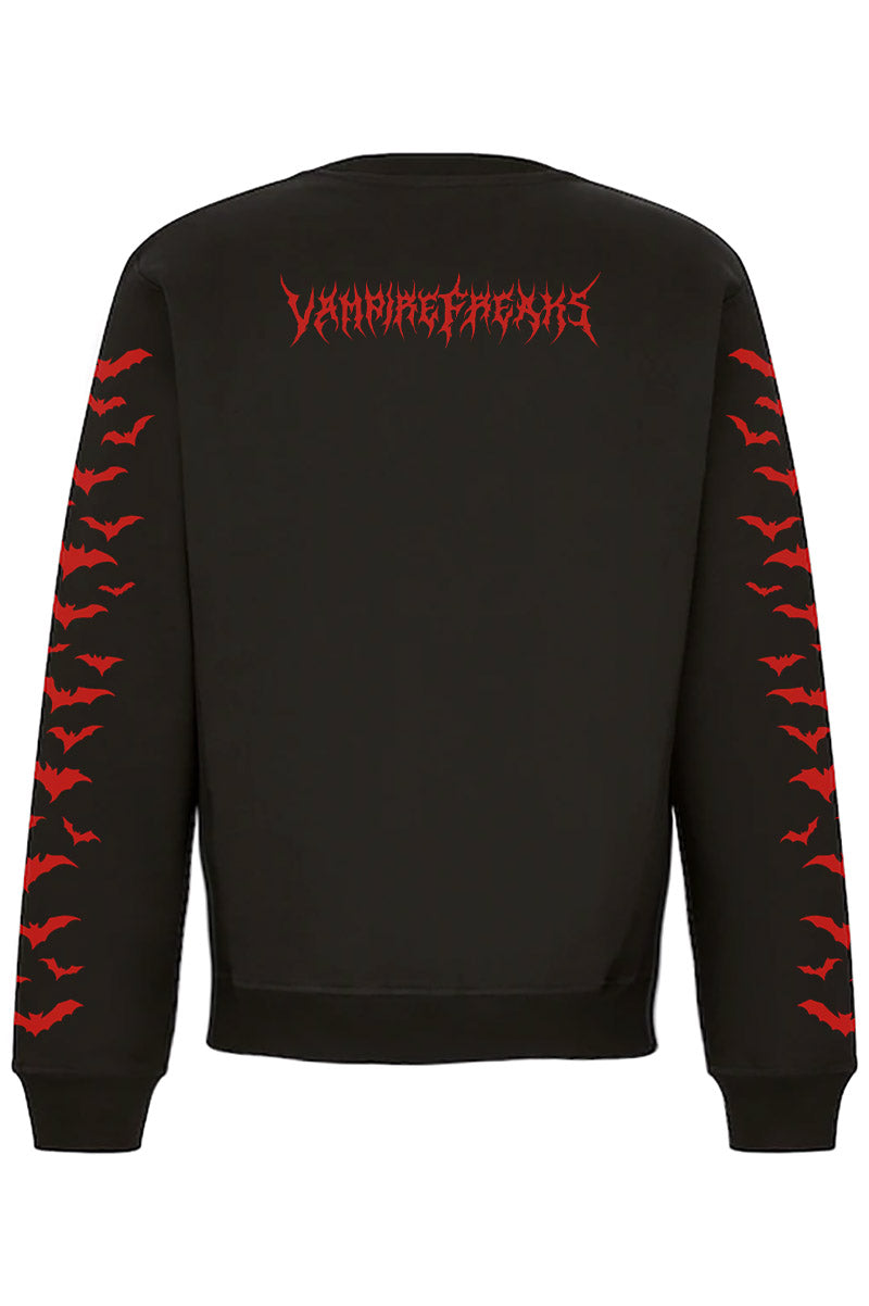 Bat Romance Sweatshirt [BLOOD RED]