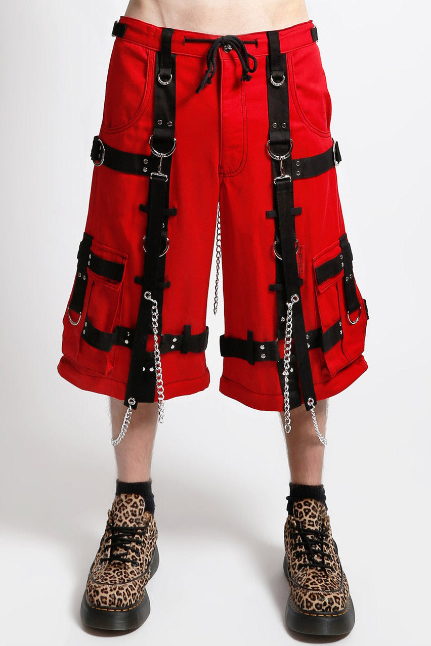Tripp NYC Harness Dark Street Pants [Red/Black]