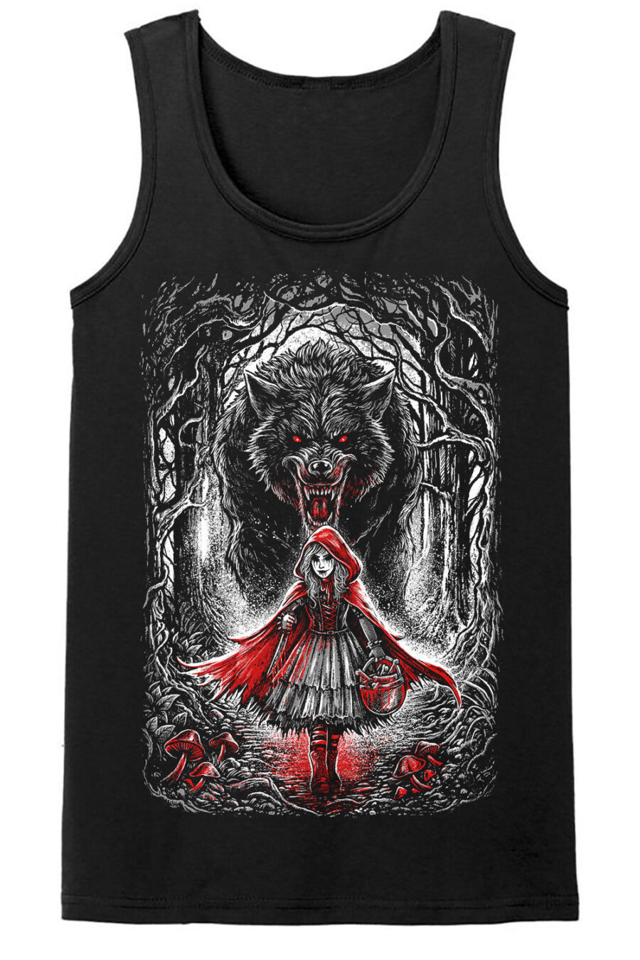 red-riding-hood-mens-tank-top-front.jpg Little Dead Riding Hood T-shirt