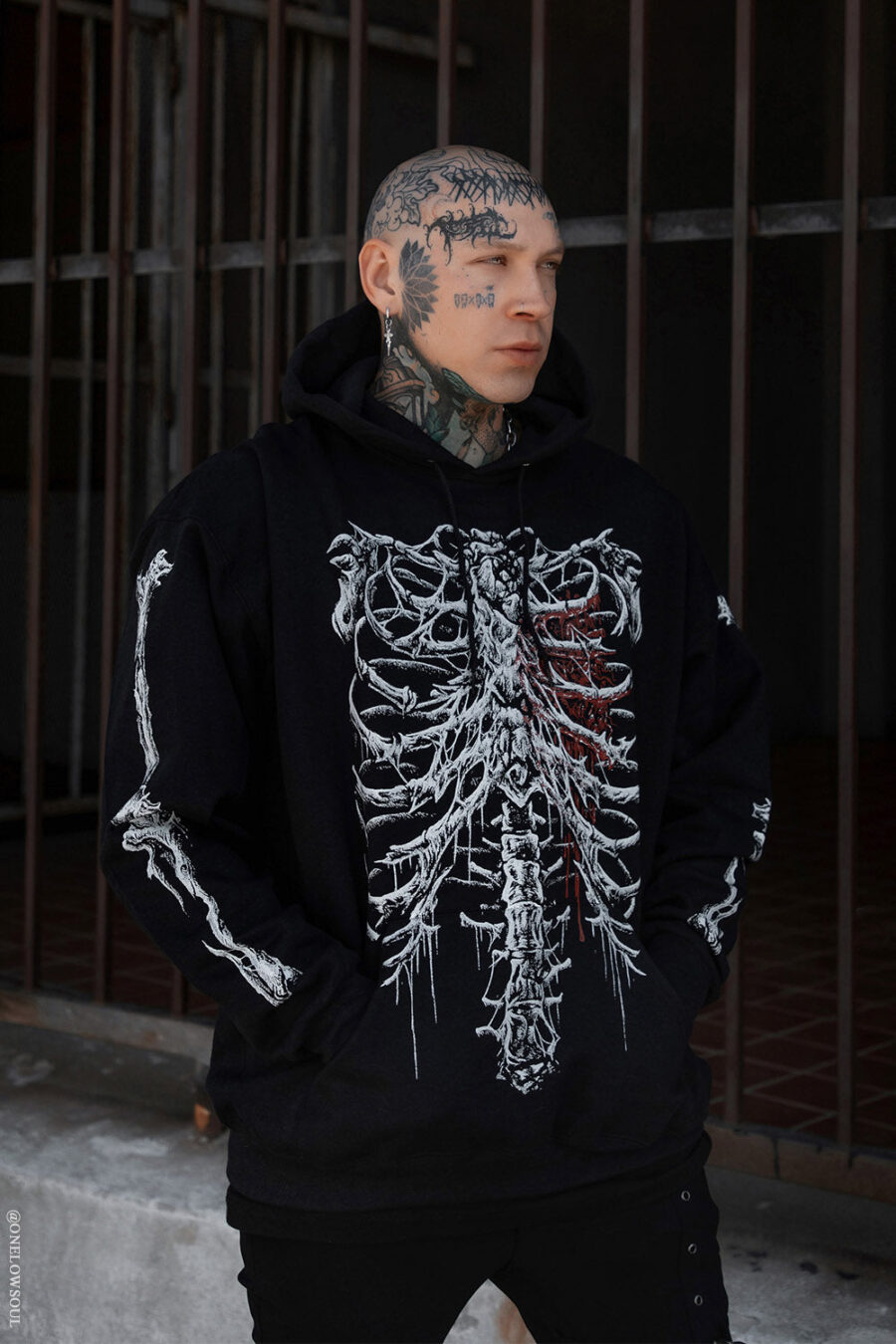 ribcage-hoodie-jacket.jpg Bleeding Heart Skeleton Hoodie