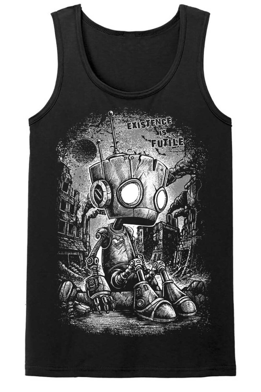 sadrobot-mens-tank-top-front.jpg Sad Robot T-shirt
