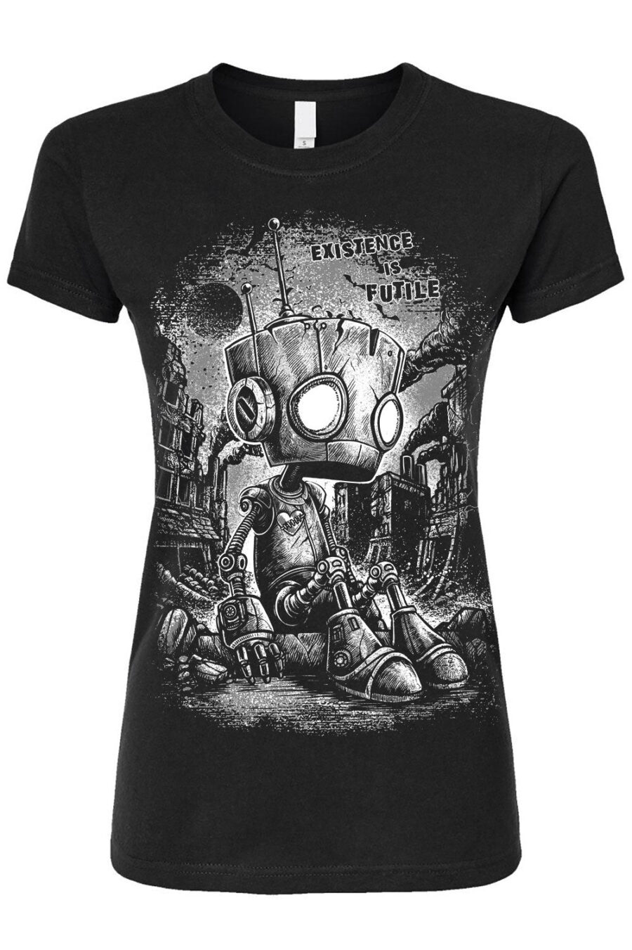 sadrobot-womens-tshirt.jpg Sad Robot T-shirt
