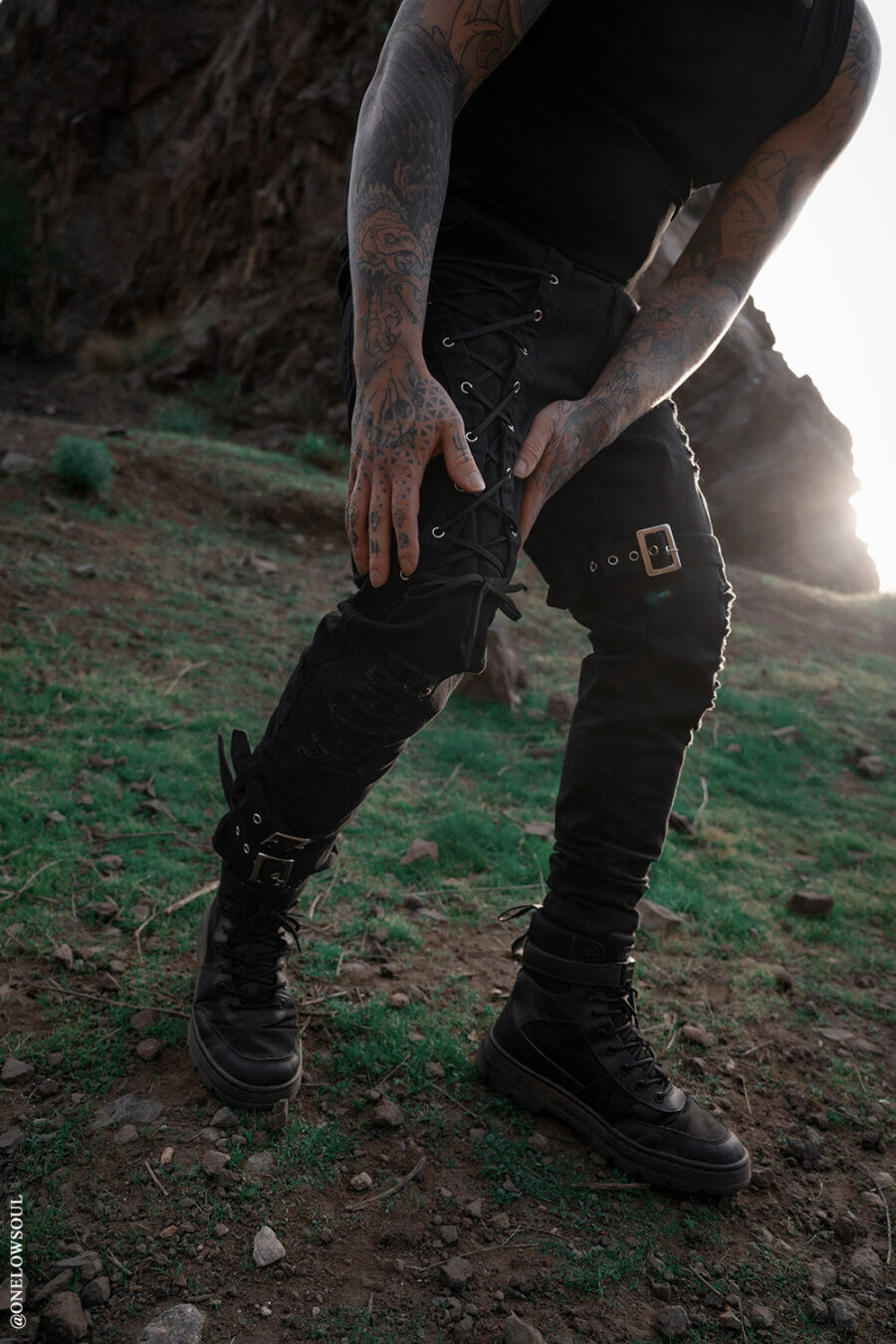 safety-pin-pants.jpg Inquisition Shredded Skinny Jeans