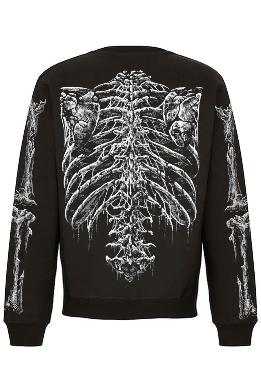 skeleton-boody-heart-sweatshirt-back-skeleton-sleeves.jpg Bleeding Heart Skeleton Sweatshirt