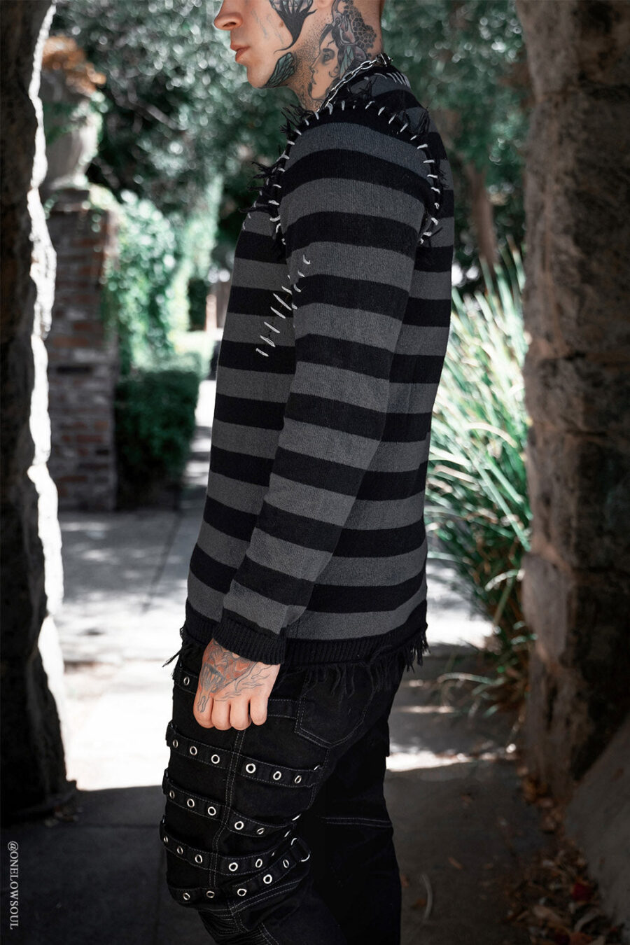 spooky-striped-sweater-top.jpg Autopsy Stitch Striped Sweater