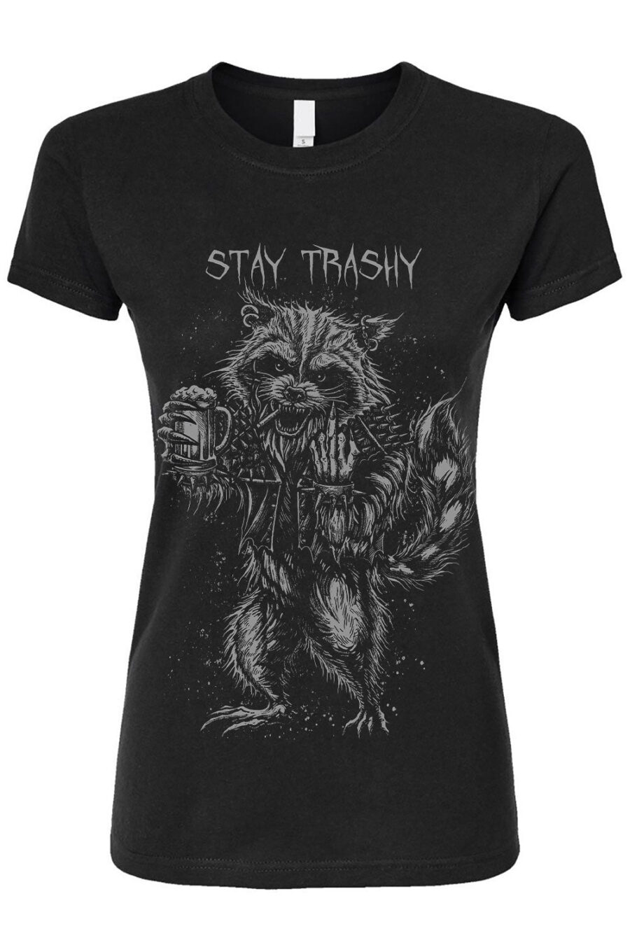stay-trashy-raccoon-trash-panda-womens-tshirt.jpg Trash Raccoon T-shirt