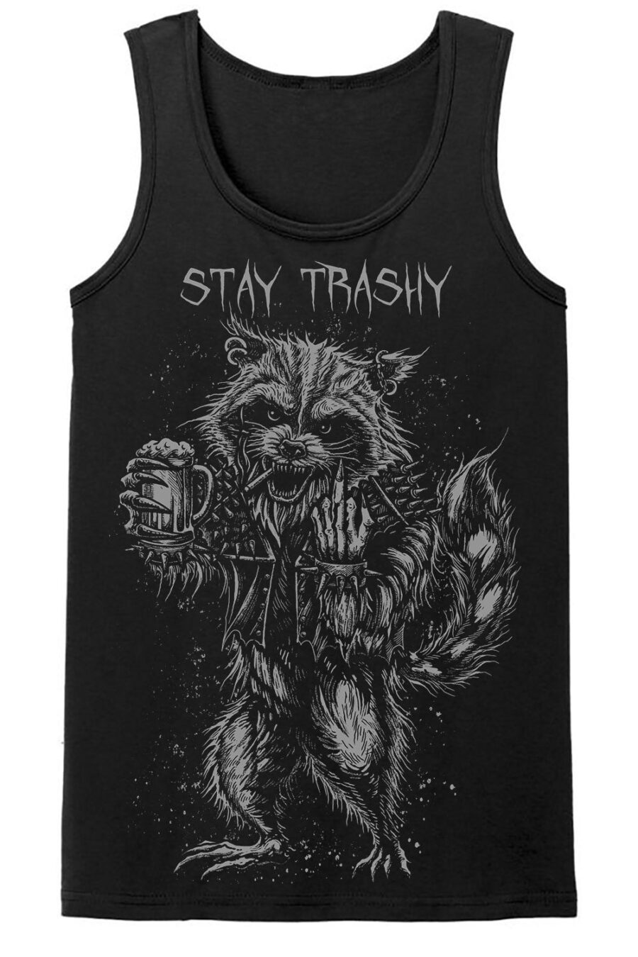 stay-trashy-trash-panda-raccoon-mens-tank-top.jpg Trash Raccoon T-shirt