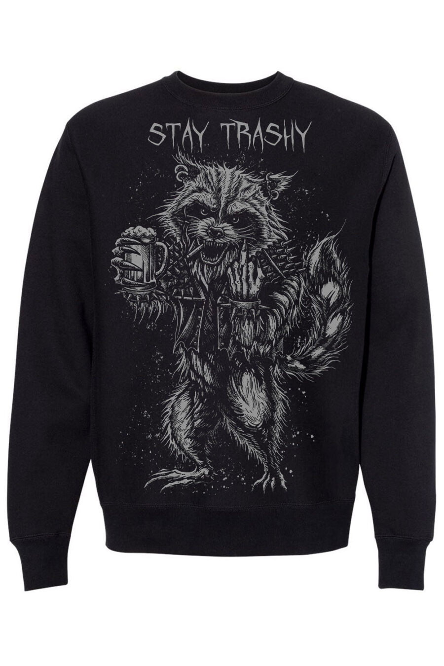 stay-trashy-trash-panda-raccoon-sweatshirt.jpg Trash Raccoon Sweatshirt