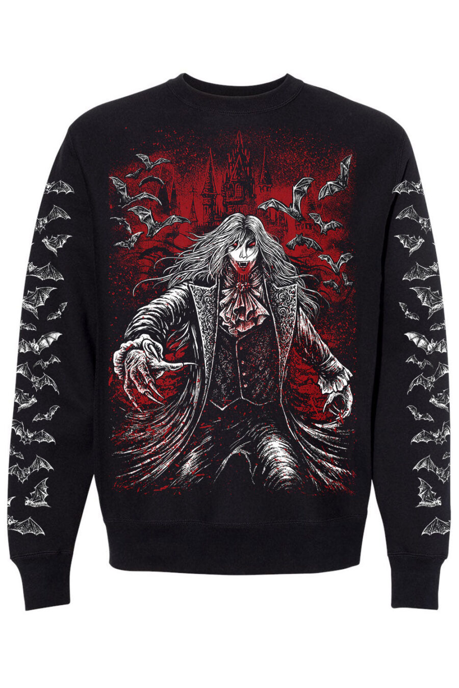 vampire-bloodfeast-bat-sleeves-sweatshirt.jpg Vampire Bloodfeast Sweatshirt