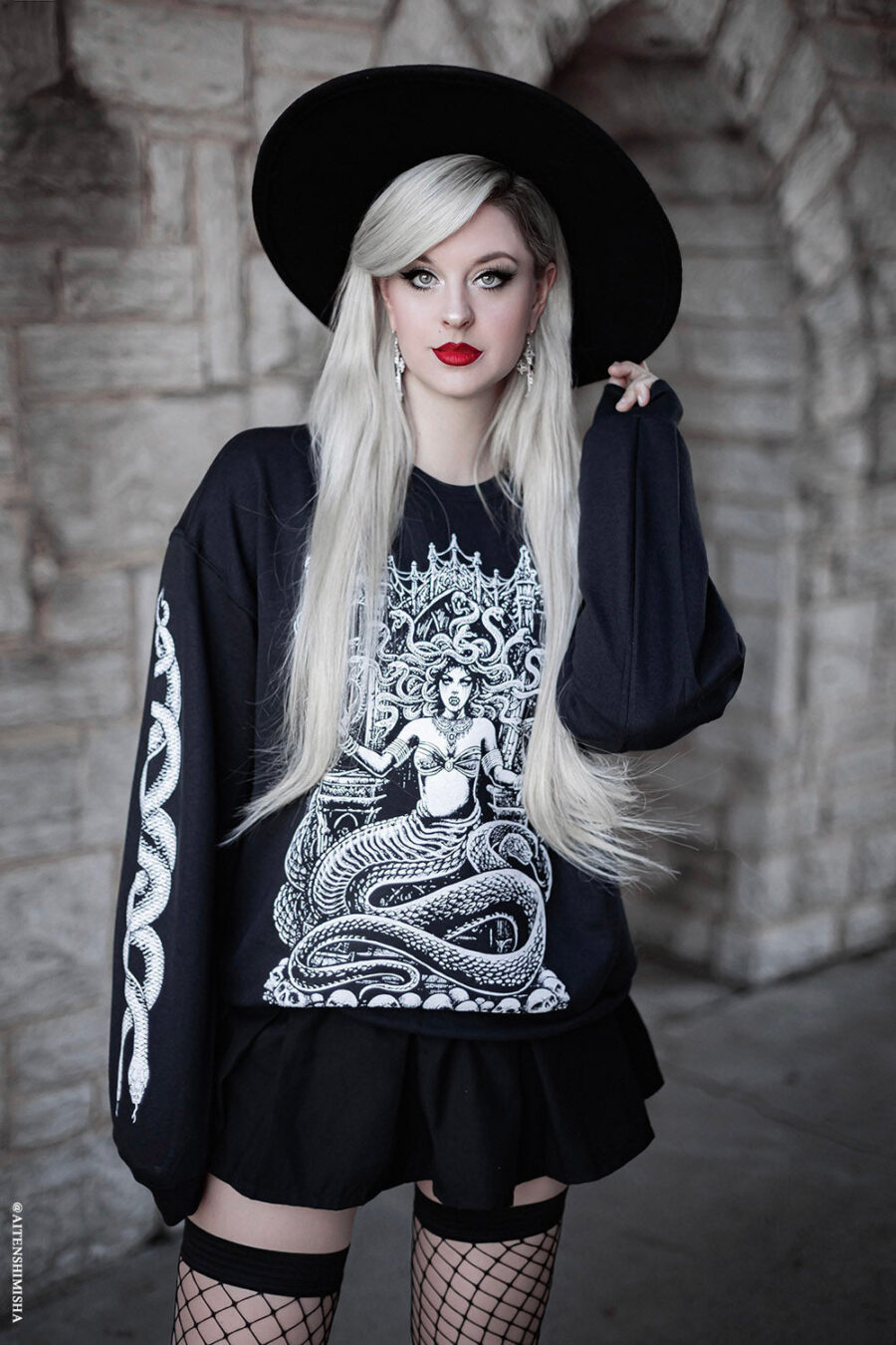 womens-goth-clothing_790adcaa-9434-496c-98e7-a3b3a5b62055.jpg Medusa's Throne T-shirt