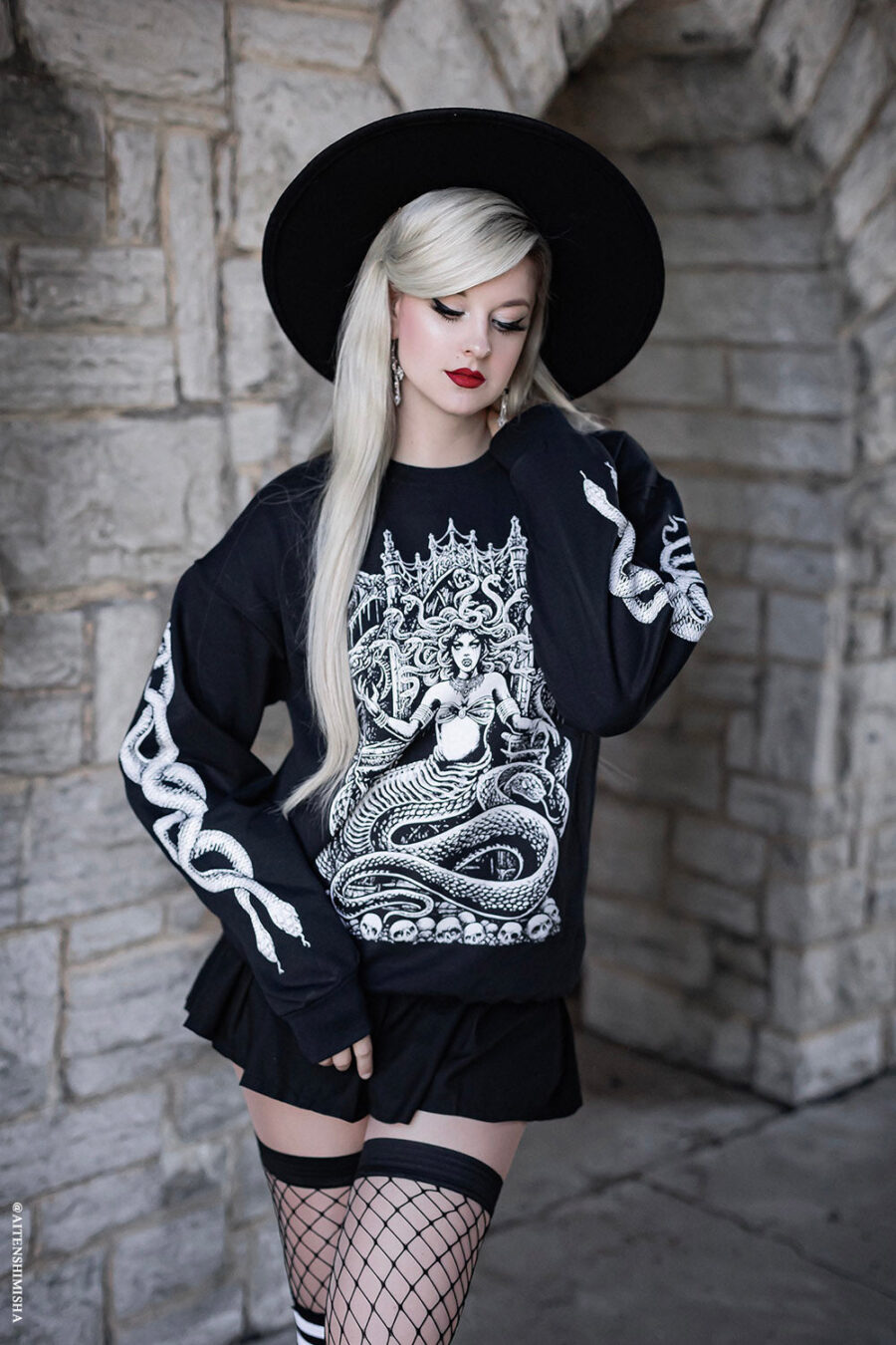 womens-grunge-clothes_b4866a4e-482f-44af-a09c-f5e9b4c945a7.jpg Medusa's Throne T-shirt