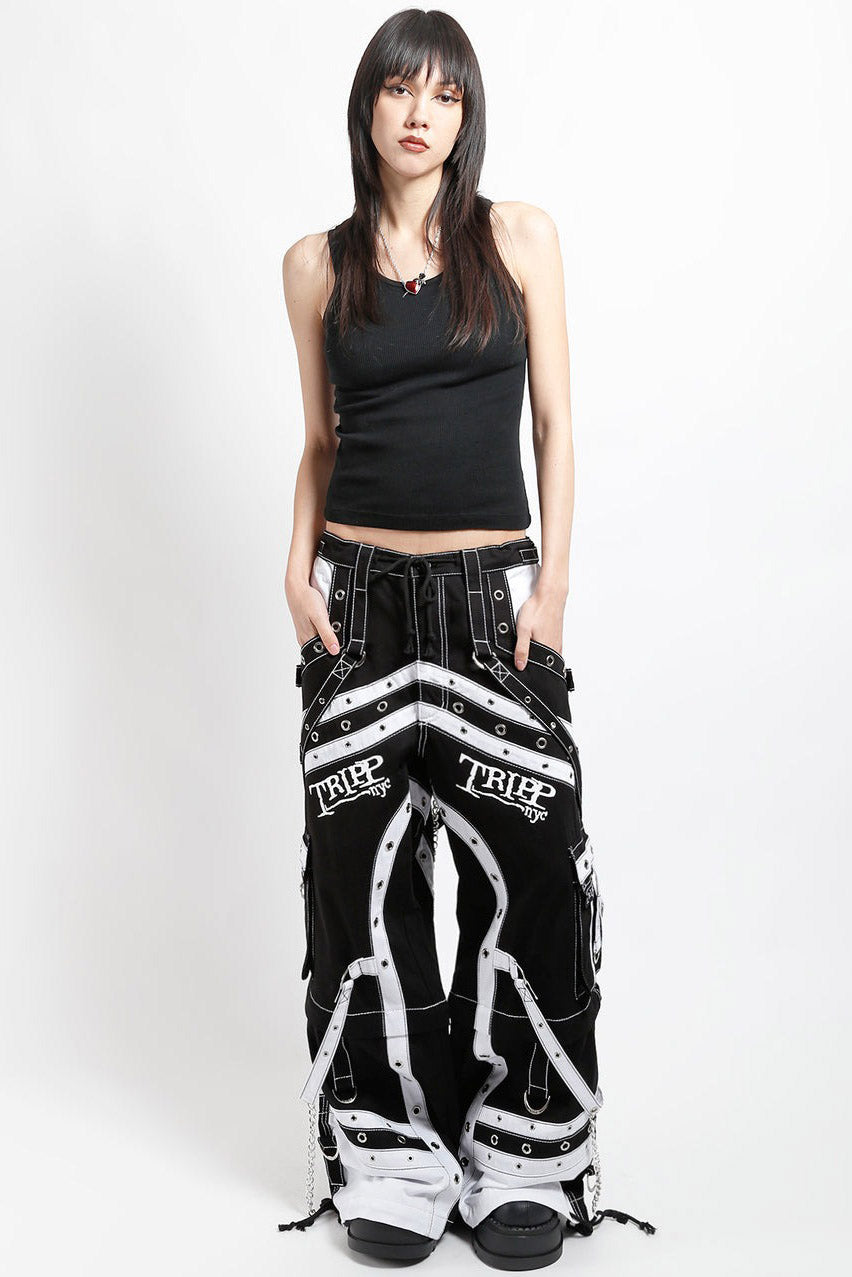 Tripp NYC Off Track Pants [BLACK/WHITE]